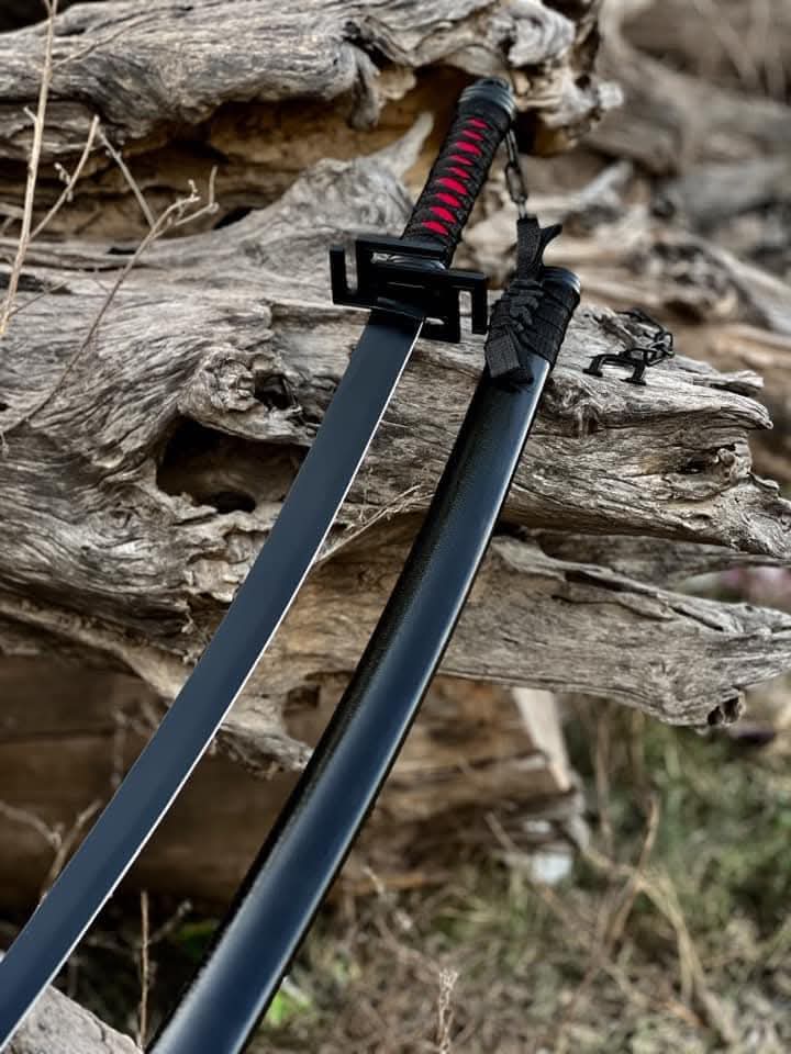 Real Black Katana Sword
