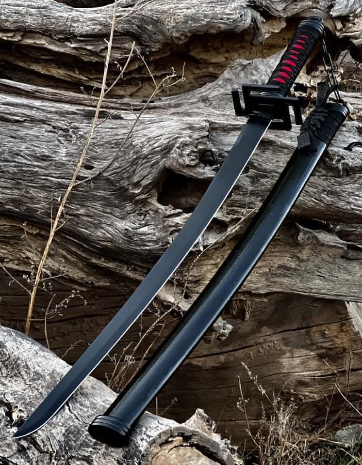 Real Black Katana Sword