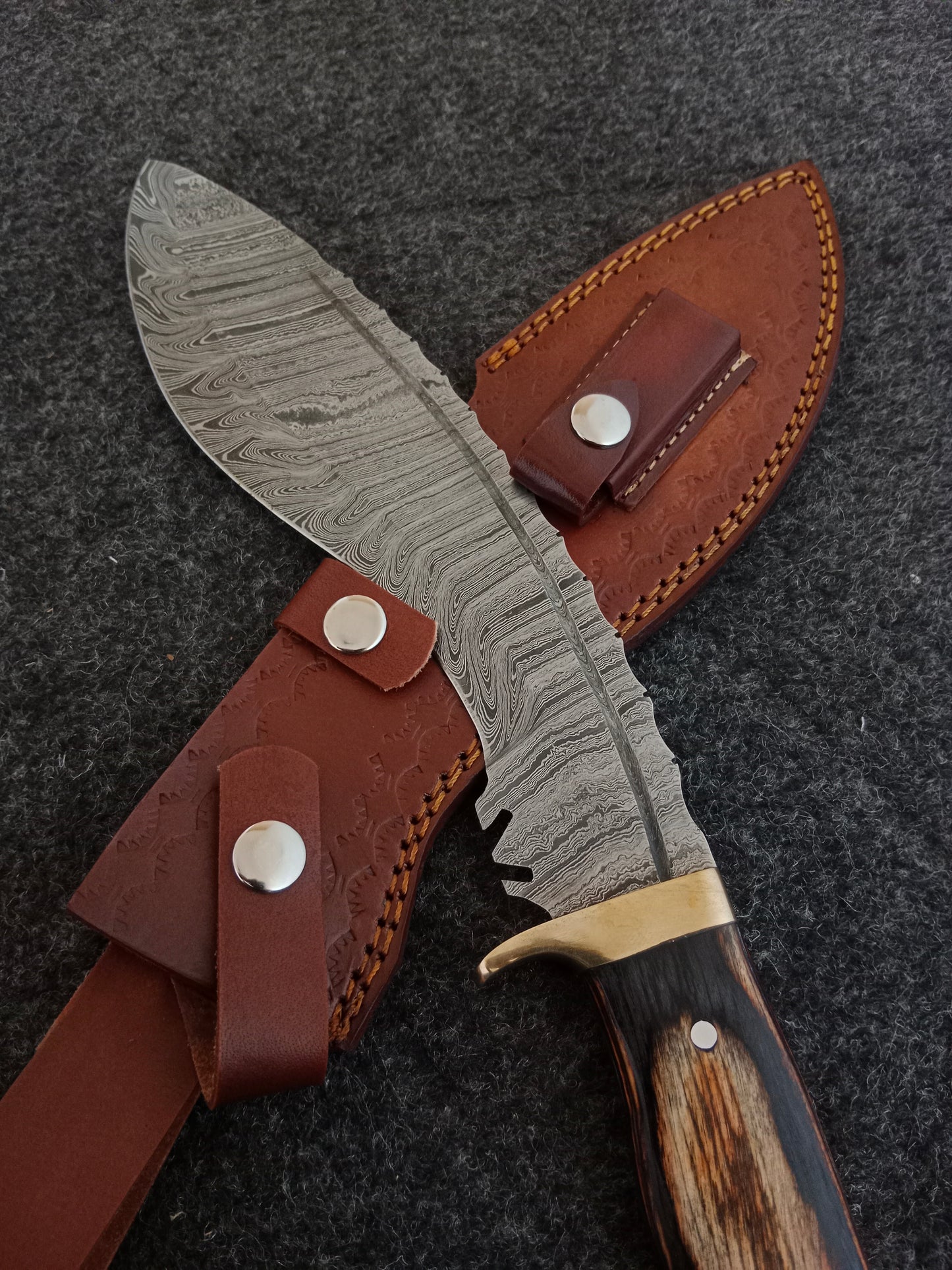Handmade Damascus Steel Kukri Knife Authentic Handcrafted Design (Made to Order)