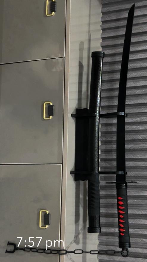 The Real Black Katana Sword zangetsu