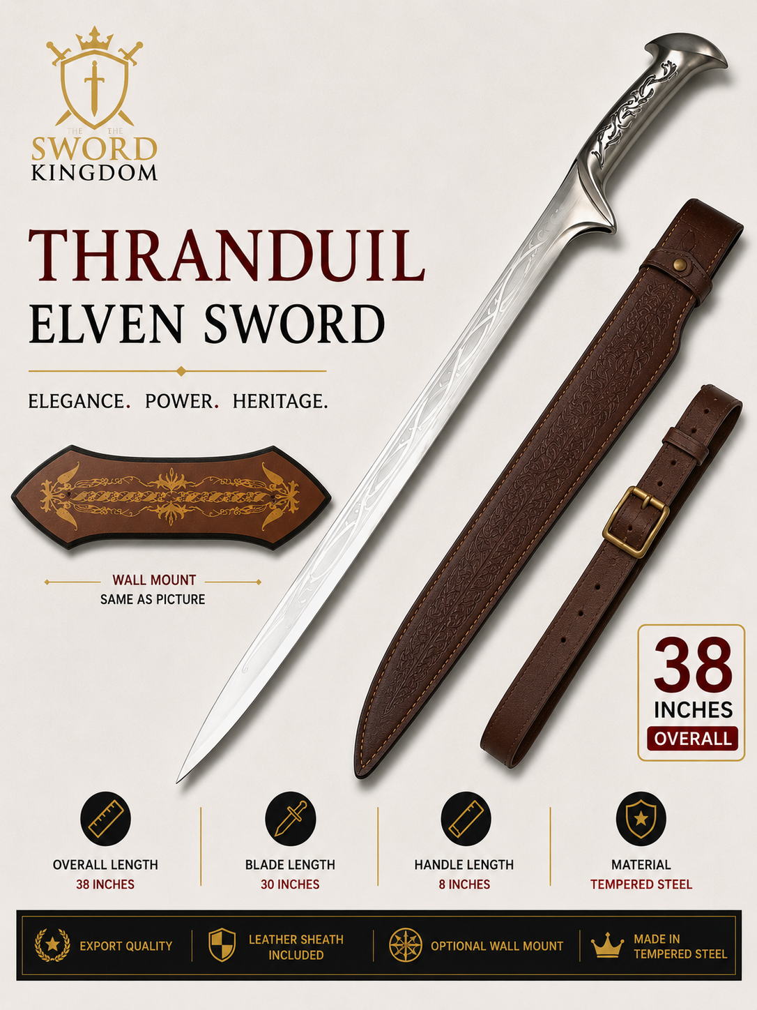 Real The Hobbit Thranduil Sword