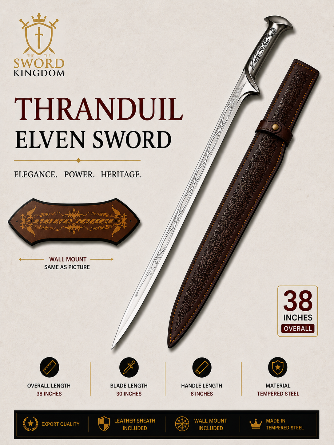 Real The Hobbit Thranduil Sword