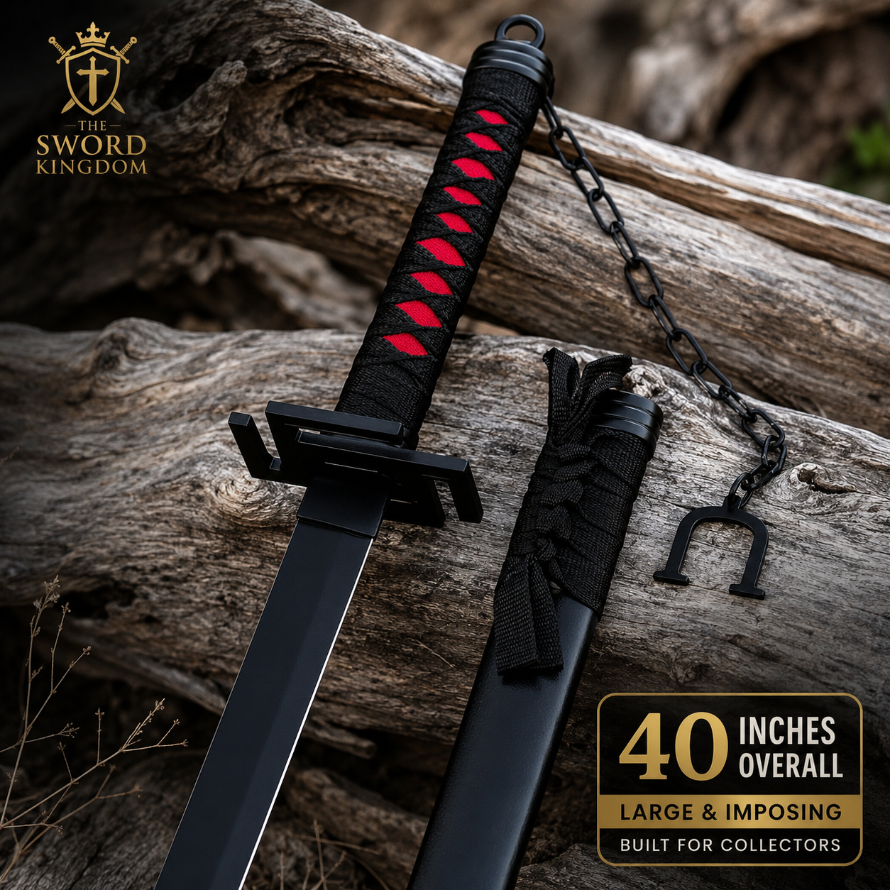 The Real Black Katana Sword zangetsu ( Professional )