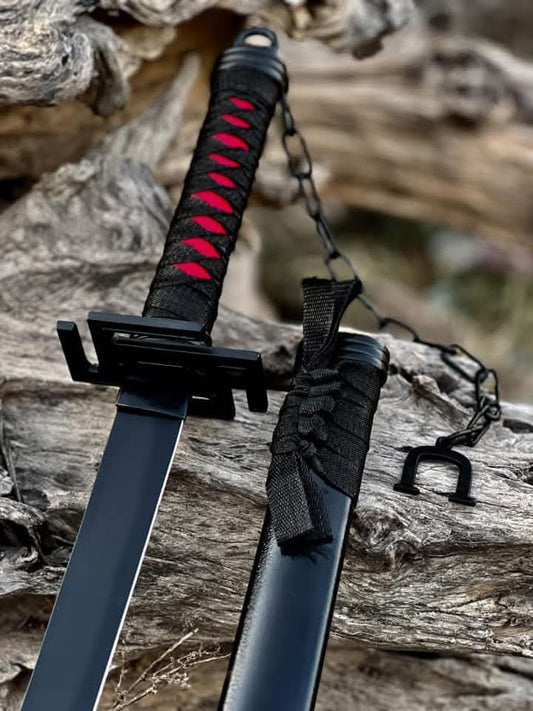 Real Black Katana Sword