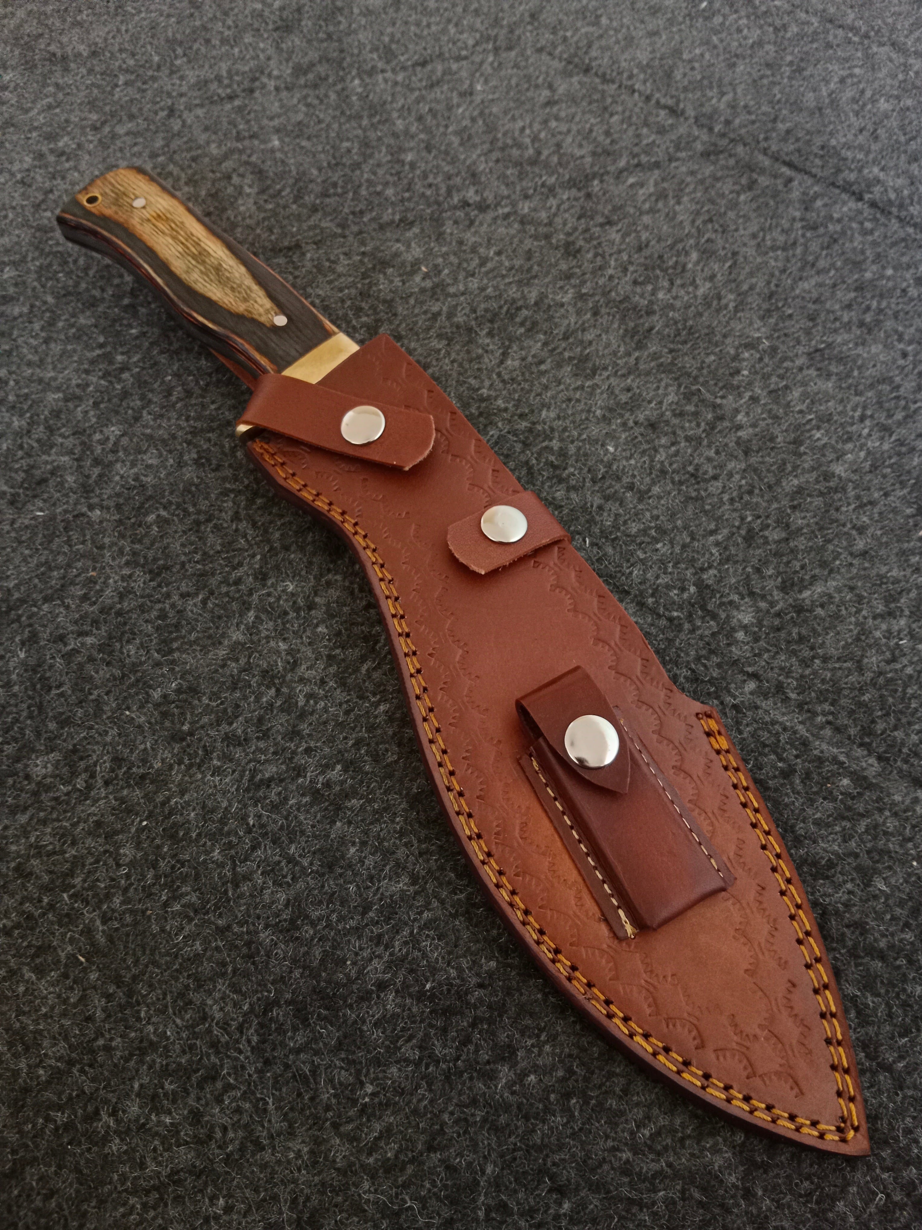 Handmade Damascus Steel Kukri Knife Authentic Handcrafted Design (Made to Order)
