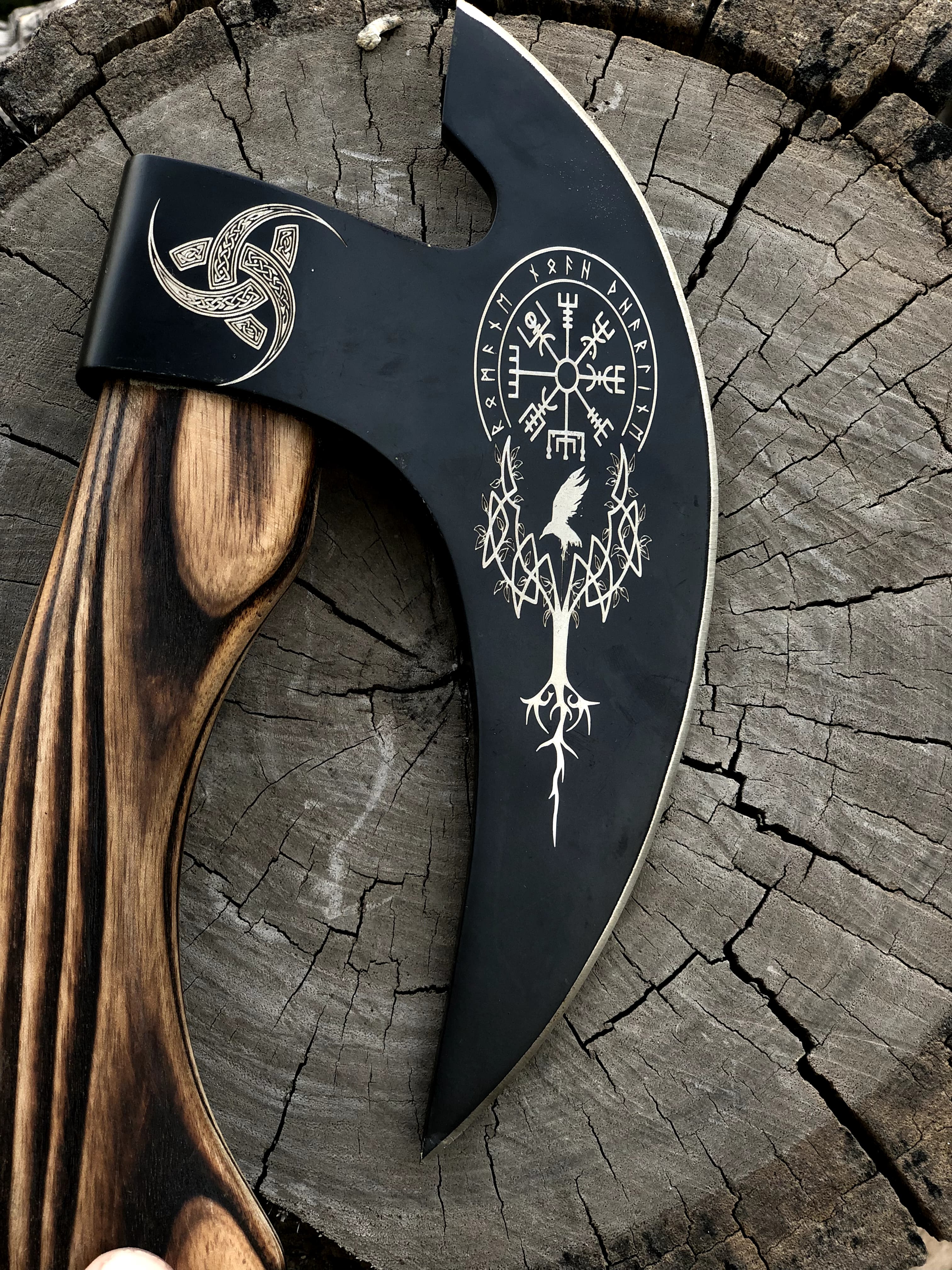 Handmade pizza axe