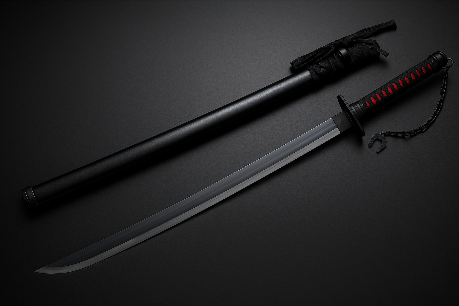 The Real Black Katana Sword zangetsu ( Professional )