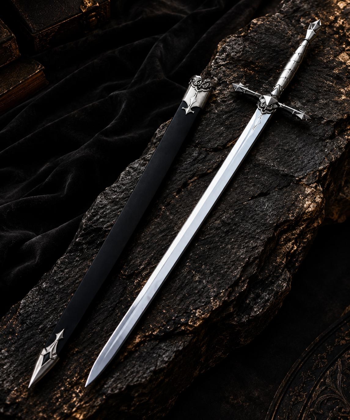 Alucard Vampire Longsword Replica Castlevania Fans Sword with Scabbard