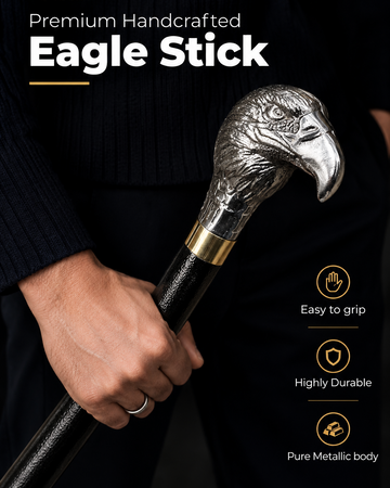 Premium Handcrafted Eagle Stick