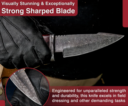 Handmade Bobcat – 10" Hunting Knife